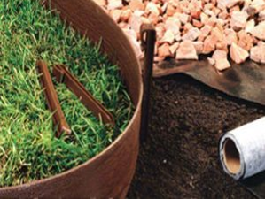 Dark Walnut Landscape Edging – Four Seasons Outdoor Living